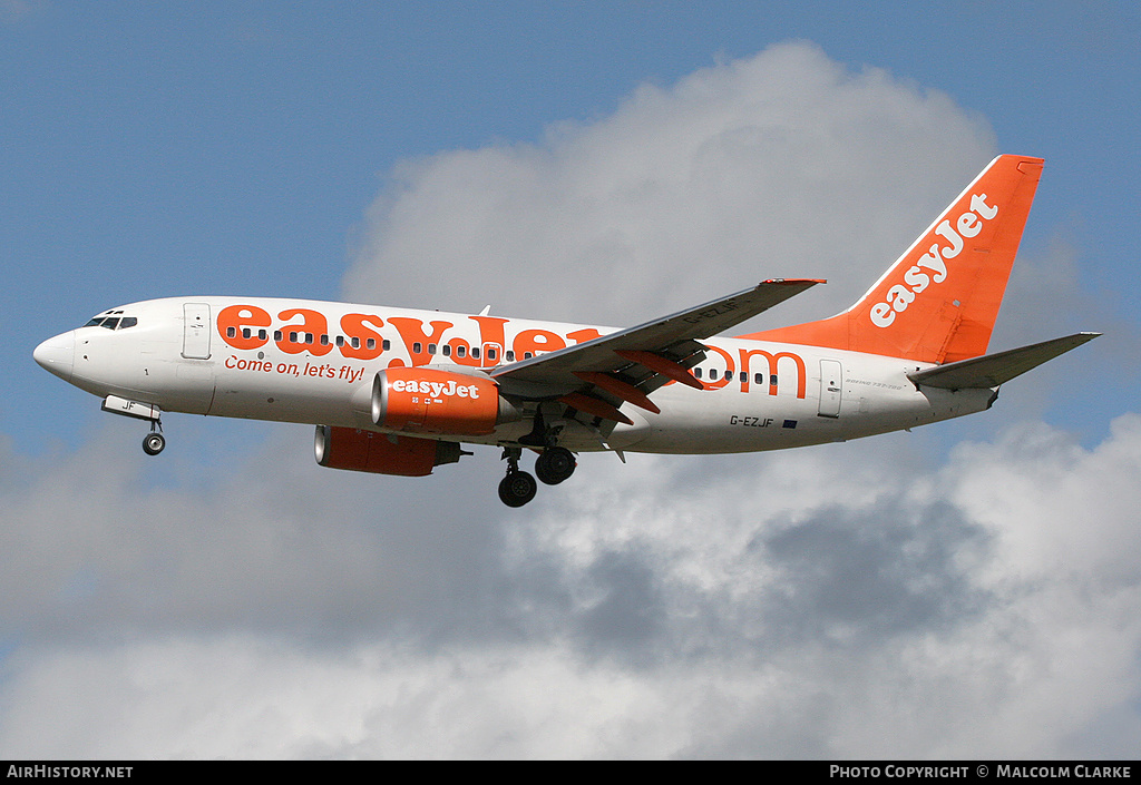 Aircraft Photo of G-EZJF | Boeing 737-73V | EasyJet | AirHistory.net #86535