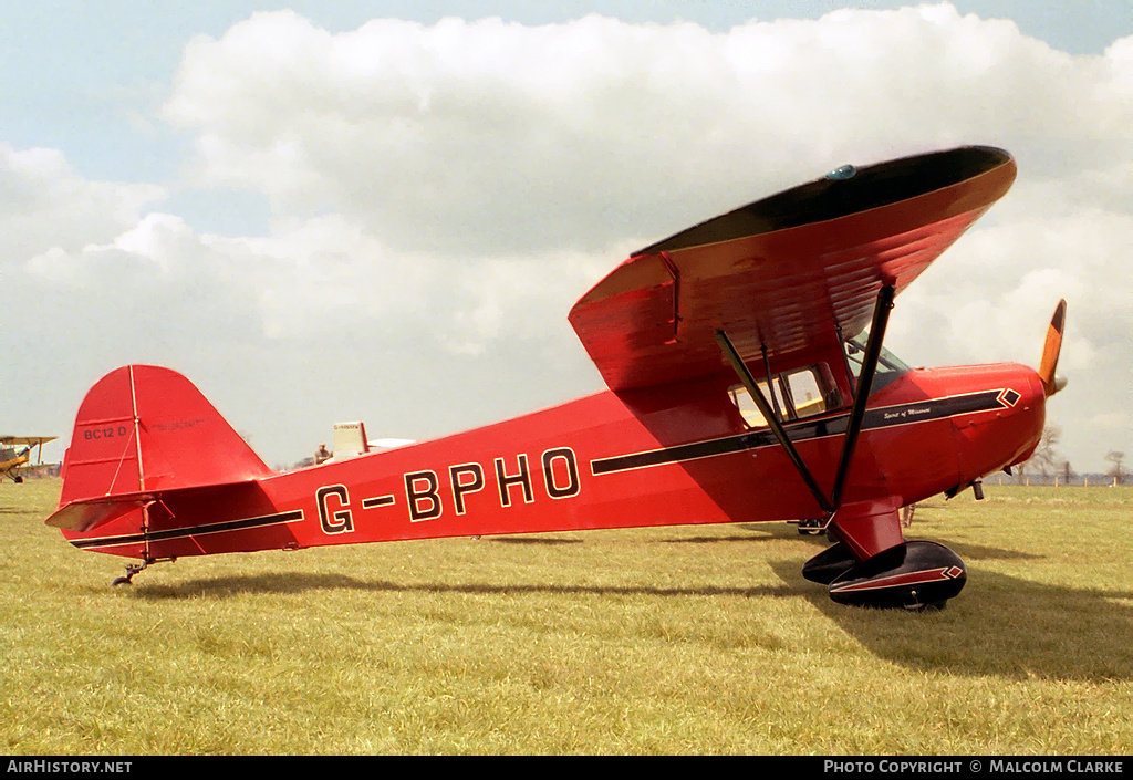 Aircraft Photo of G-BPHO | Taylorcraft BC-12D Twosome | AirHistory.net #86539