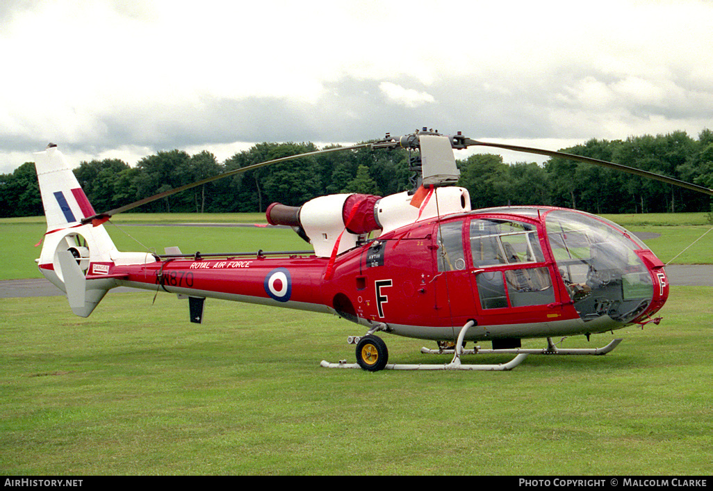 Aircraft Photo of XW870 / F | Aerospatiale SA-341D Gazelle HT3 | UK - Air Force | AirHistory.net #86561