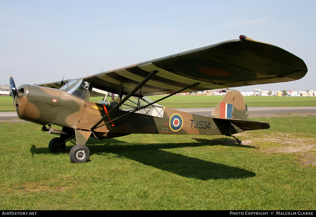 Aircraft Photo of G-AKSY / TJ534 | Taylorcraft J Auster Mk5 | UK - Air Force | AirHistory.net #86598