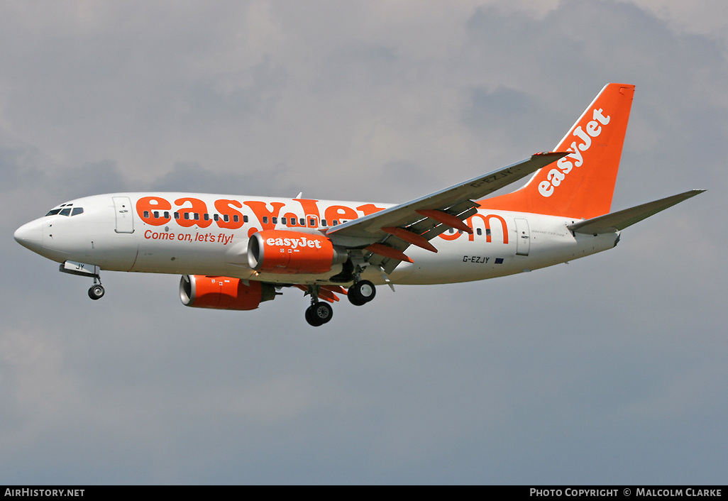 Aircraft Photo of G-EZJY | Boeing 737-73V | EasyJet | AirHistory.net #86599