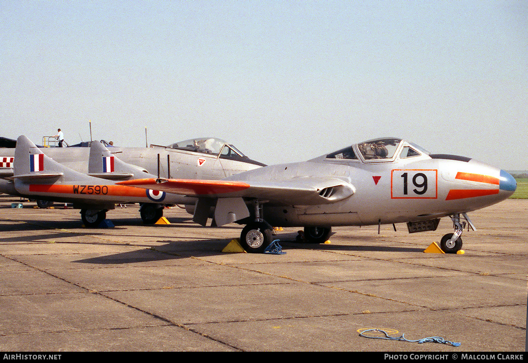 Aircraft Photo of WZ590 | De Havilland D.H. 115 Vampire T11 | UK - Air Force | AirHistory.net #86639