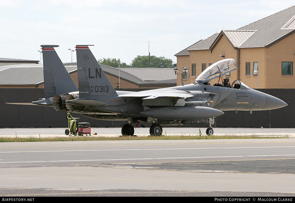 Aircraft Photo of 91-0313 / AF91-0313 | McDonnell Douglas F-15E Strike Eagle | USA - Air Force | AirHistory.net #86679