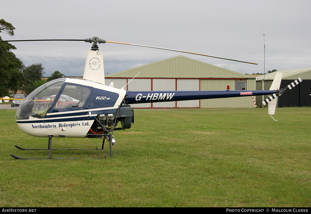 Aircraft Photo of G-HBMW | Robinson R-22 | Northumbria Helicopters | AirHistory.net #86687