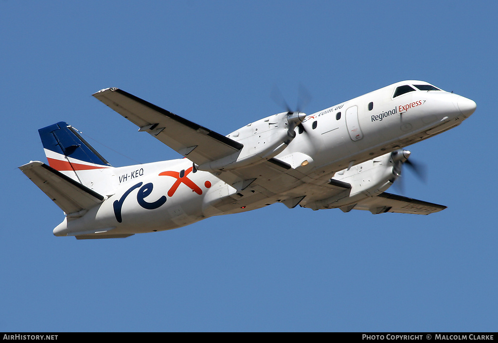 Aircraft Photo of VH-KEQ | Saab-Fairchild SF-340A | REX - Regional Express | AirHistory.net #86717