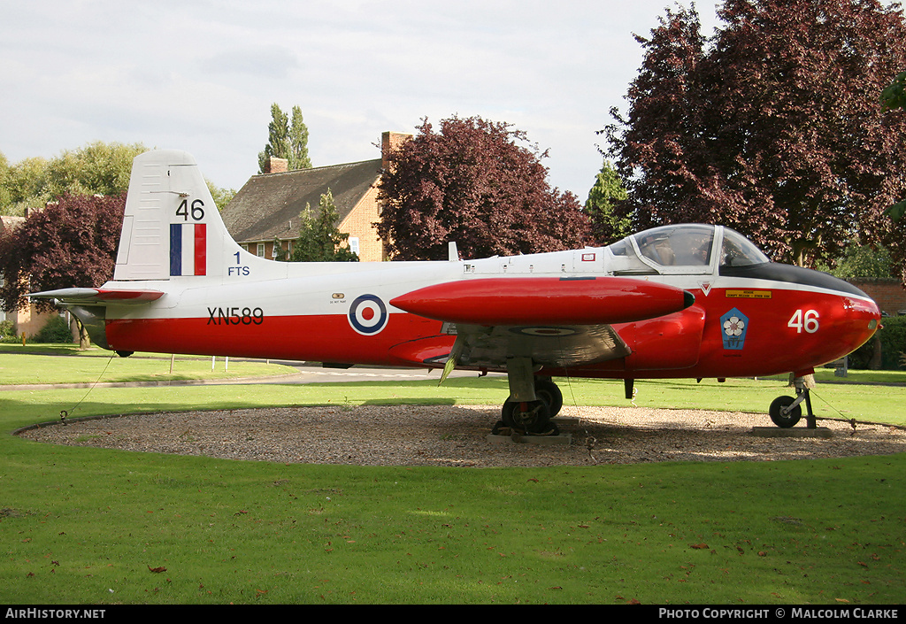 Aircraft Photo of XN589 | Hunting P.84 Jet Provost T3A | UK - Air Force | AirHistory.net #86811