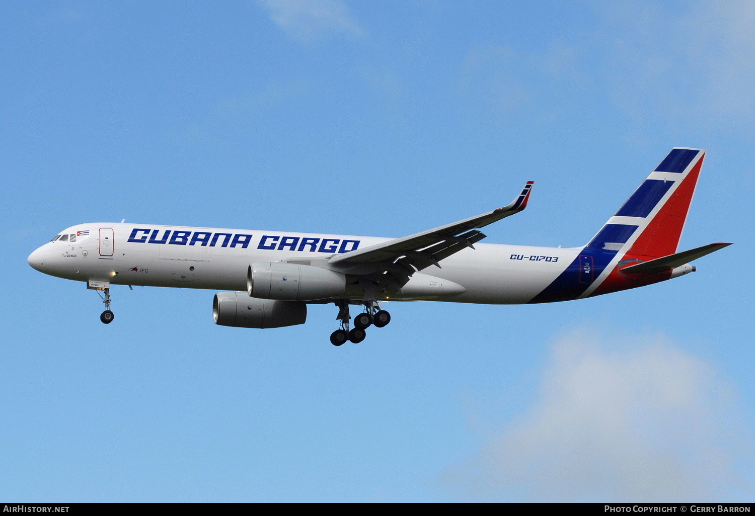 Aircraft Photo of CU-C1703 | Tupolev Tu-204-100SE (Tu-204CE) | Cubana Cargo | AirHistory.net #86823