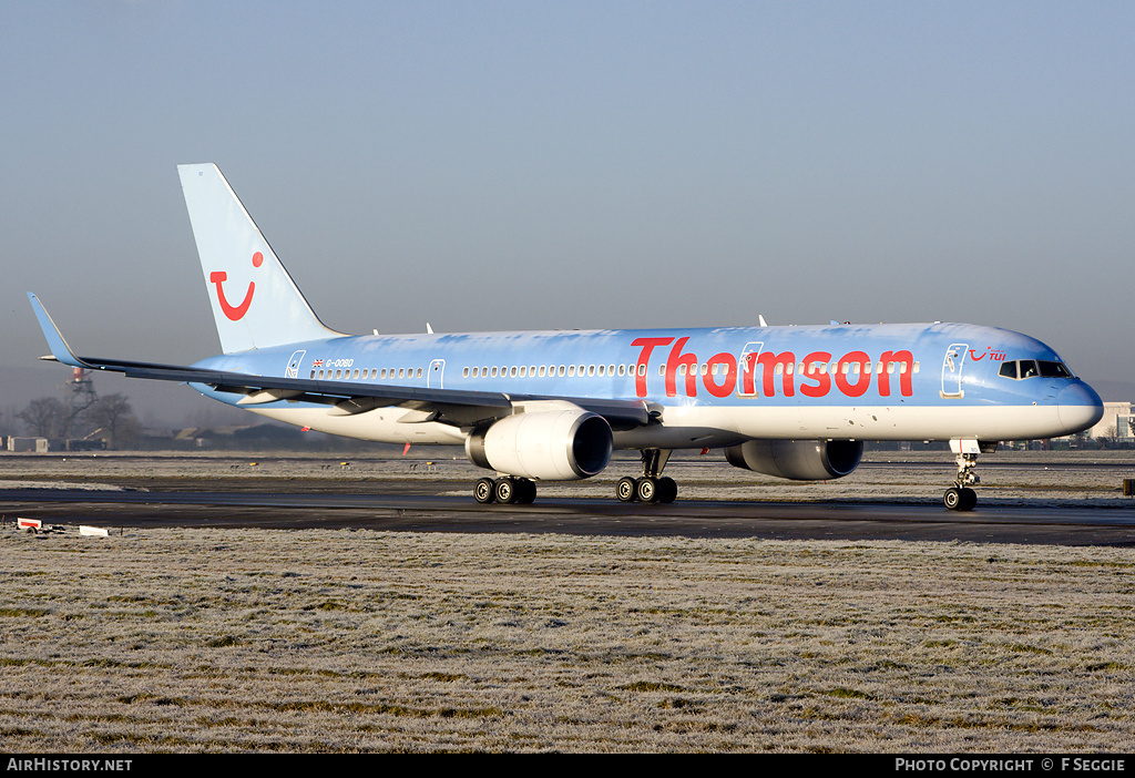 Aircraft Photo of G-OOBD | Boeing 757-28A | Thomson Airways | AirHistory.net #86847