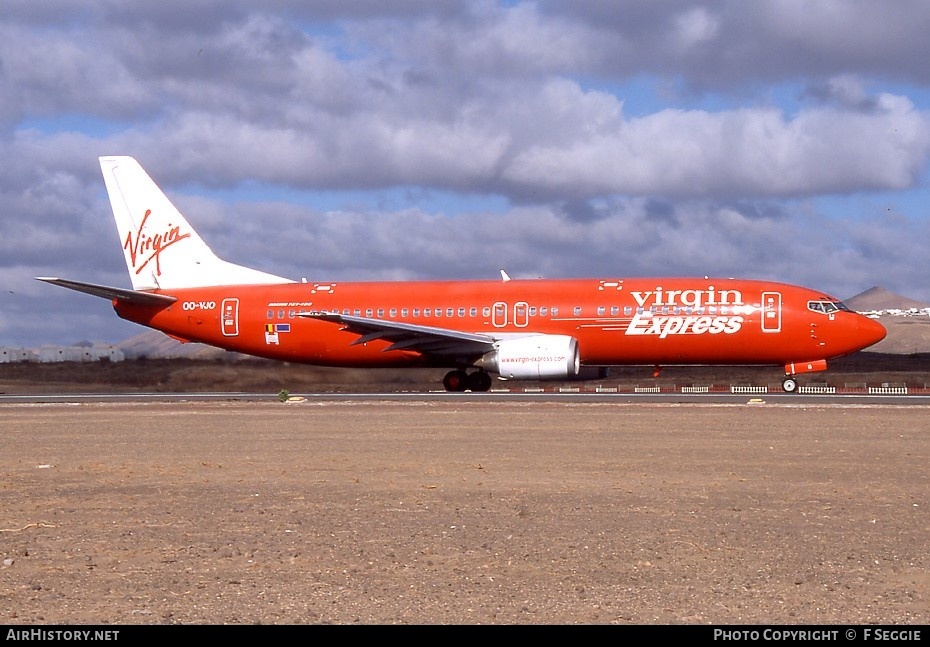 Aircraft Photo of OO-VJO | Boeing 737-4Y0 | Virgin Express | AirHistory.net #86869