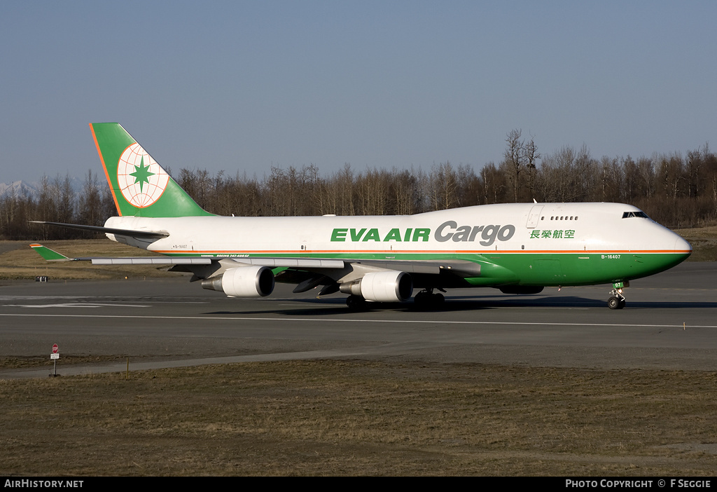 Aircraft Photo of B-16407 | Boeing 747-45E(BDSF) | EVA Air Cargo | AirHistory.net #86878