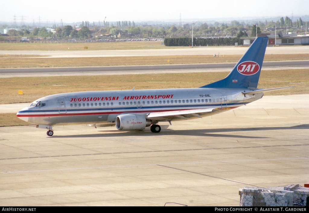 Aircraft Photo of YU-ANL | Boeing 737-3H9 | JAT Yugoslav Airlines - Jugoslovenski Aerotransport | AirHistory.net #86886