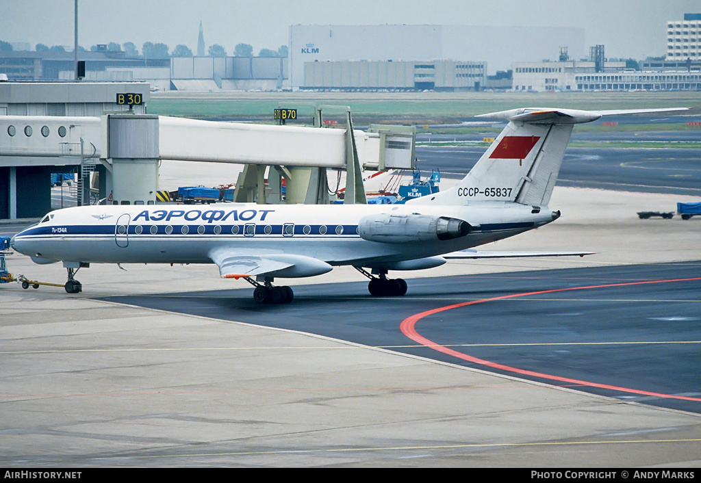 Aircraft Photo of CCCP-65837 | Tupolev Tu-134A | Aeroflot | AirHistory.net #86895