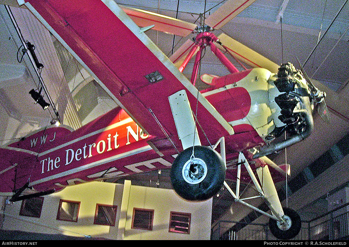 Aircraft Photo of NC799W | Pitcairn PCA-2 | The Detroit News | AirHistory.net #86950