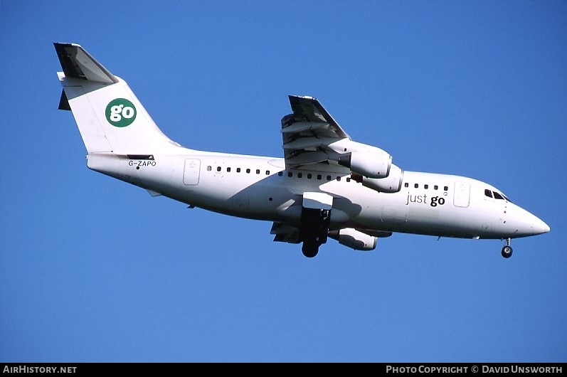 Aircraft Photo of G-ZAPO | British Aerospace BAe-146-200QC | Go Fly | AirHistory.net #86983