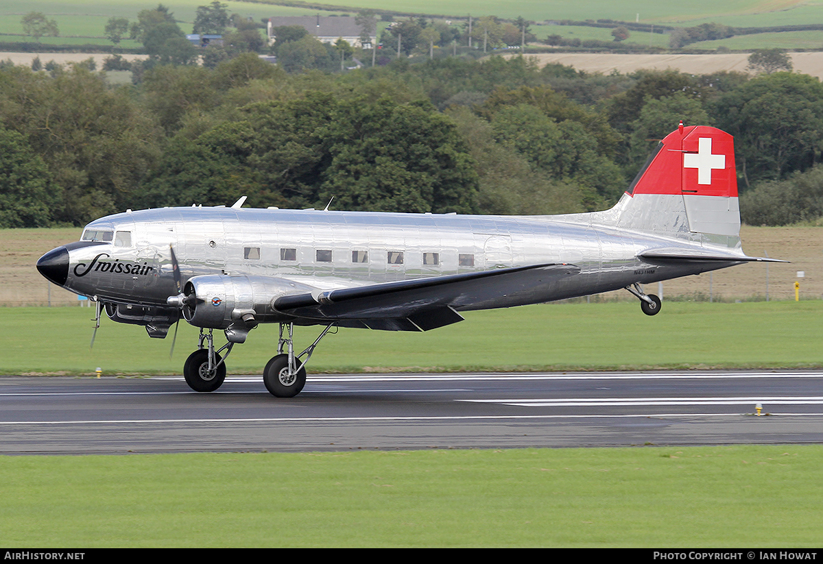 Aircraft Photo of N431HM | Douglas DC-3(C) | Swissair | AirHistory.net #87063