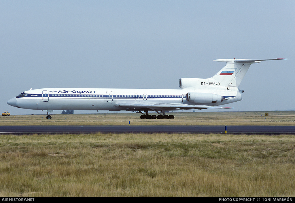 Aircraft Photo of RA-85343 | Tupolev Tu-154B-2 | Aeroflot | AirHistory.net #87080