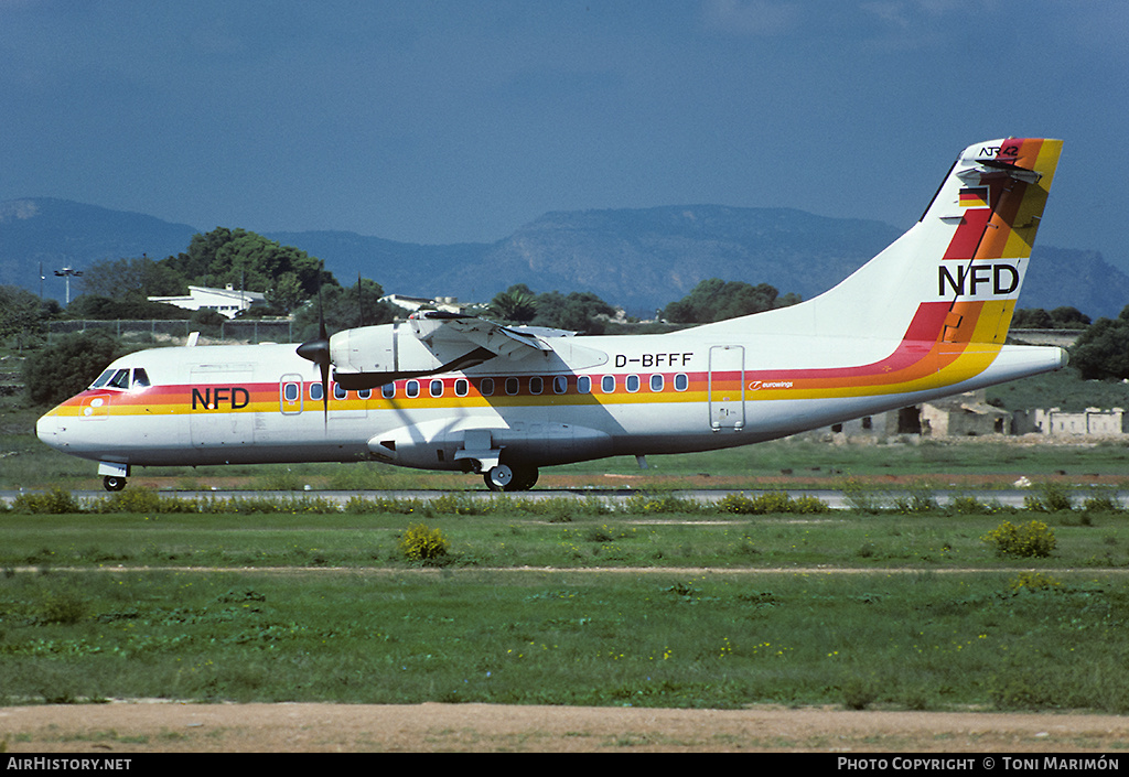 Aircraft Photo of D-BFFF | ATR ATR-42-300 | NFD - Nürnberger Flugdienst | AirHistory.net #87087