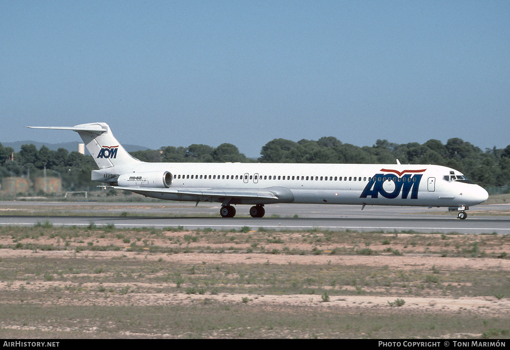 Aircraft Photo of I-SMER | McDonnell Douglas MD-82 (DC-9-82) | AOM French Airlines | AirHistory.net #87090