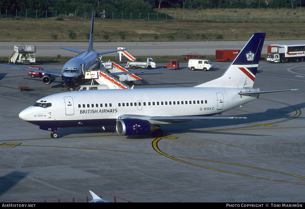 Aircraft Photo of G-MSKC | Boeing 737-5L9 | British Airways | AirHistory.net #87091