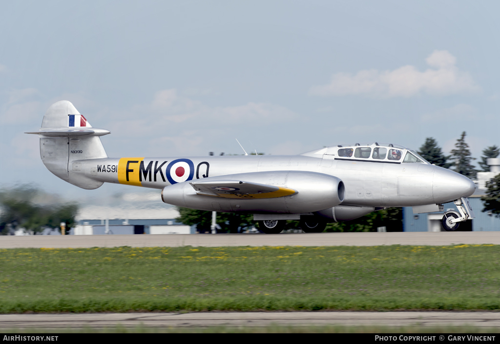 Aircraft Photo of N313Q / NX313Q / WA591 | Gloster Meteor T7 | UK - Air Force | AirHistory.net #87120