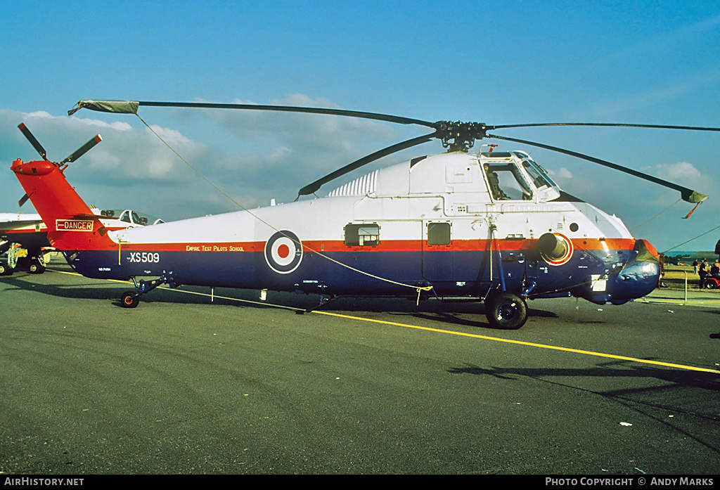 Aircraft Photo of XS509 | Westland WS-58 Wessex HU.5 | UK - Air Force | AirHistory.net #87177
