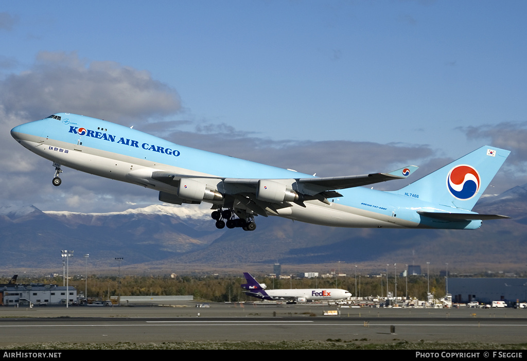 Aircraft Photo of HL7466 | Boeing 747-4B5F/SCD | Korean Air Cargo | AirHistory.net #87181