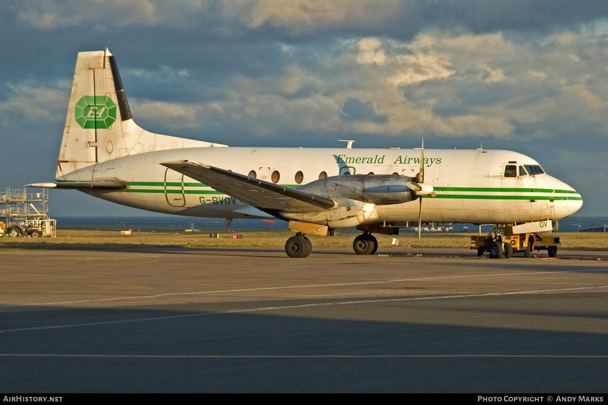 Aircraft Photo of G-BVOV | British Aerospace BAe-748 Srs2A/372 | Emerald Airways | AirHistory.net #87232