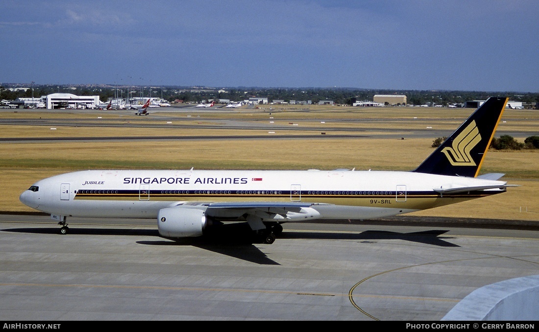 Aircraft Photo of 9V-SRL | Boeing 777-212/ER | Singapore Airlines | AirHistory.net #87241