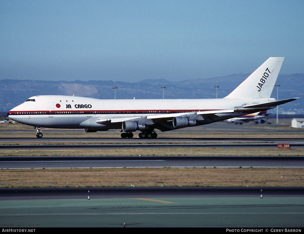 Aircraft Photo of JA8107 | Boeing 747-146(SF) | Japan Air Lines - JA Cargo | AirHistory.net #87246