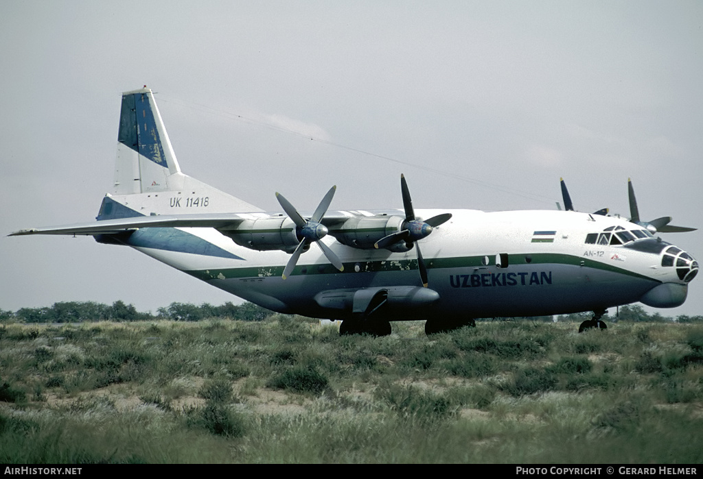 Aircraft Photo of UK-11418 | Antonov An-12BP | Uzbekistan Airways | AirHistory.net #87282