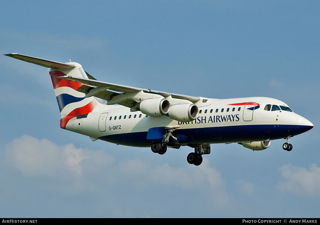 Aircraft Photo of G-GNTZ | British Aerospace BAe-146-200A | British Airways | AirHistory.net #87306