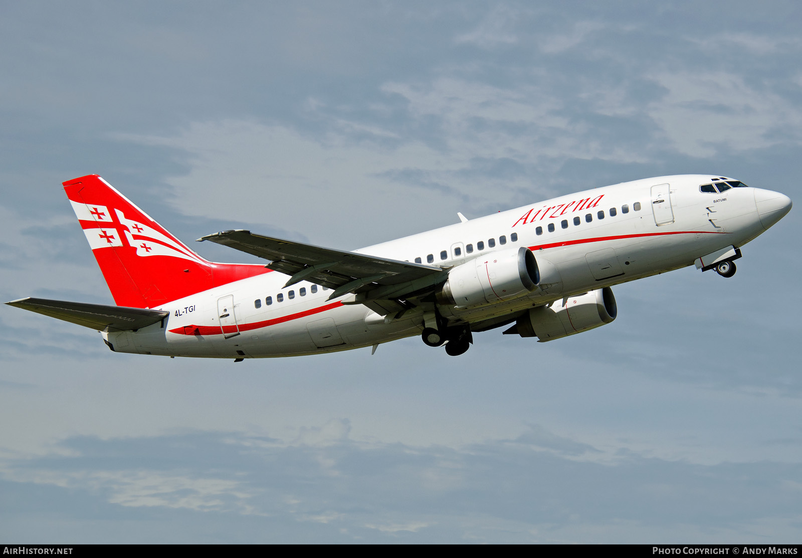 Aircraft Photo of 4L-TGI | Boeing 737-505 | Airzena - Georgian Airways | AirHistory.net #87316