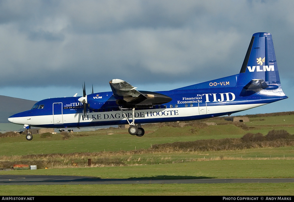 Aircraft Photo of OO-VLM | Fokker 50 | VLM Airlines | AirHistory.net #87333