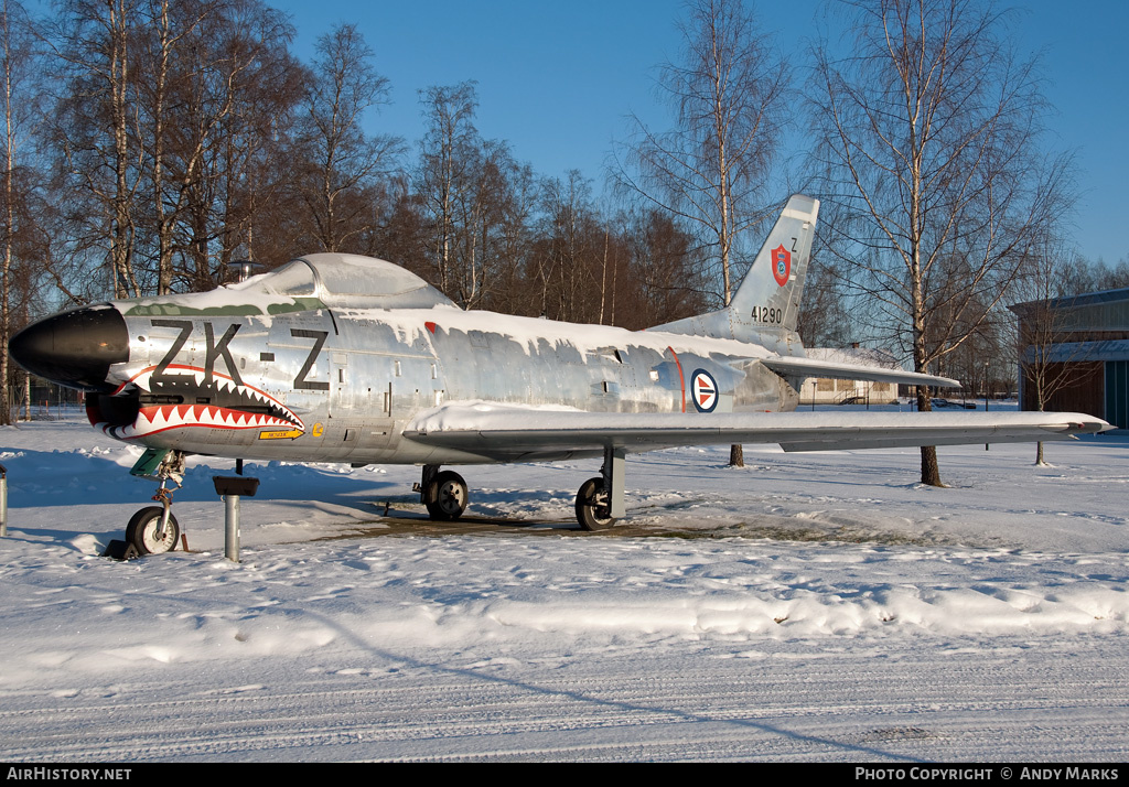 Aircraft Photo of 41290 | North American F-86K Sabre | Norway - Air Force | AirHistory.net #87345