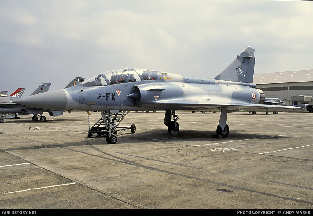 Aircraft Photo of 521 | Dassault Mirage 2000B | France - Air Force | AirHistory.net #87374
