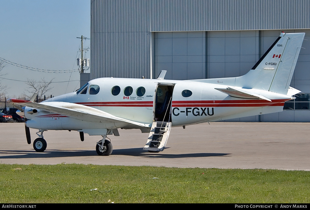 Aircraft Photo of C-FGXU | Beech C90A King Air | Transport Canada | AirHistory.net #87375