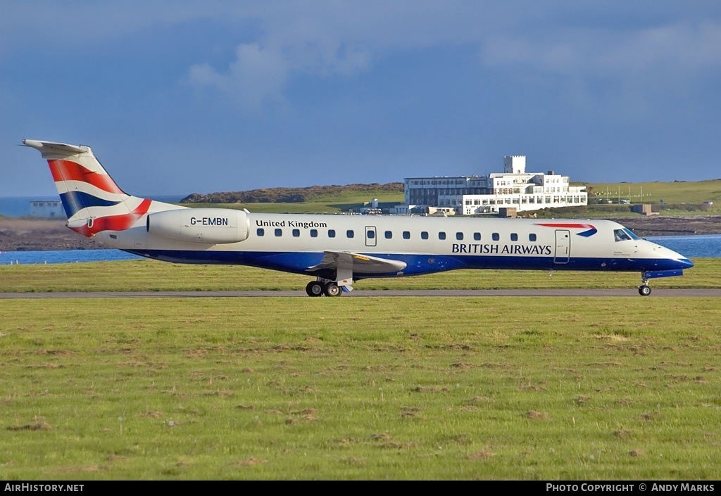Aircraft Photo of G-EMBN | Embraer ERJ-145EU (EMB-145EU) | British Airways | AirHistory.net #87429