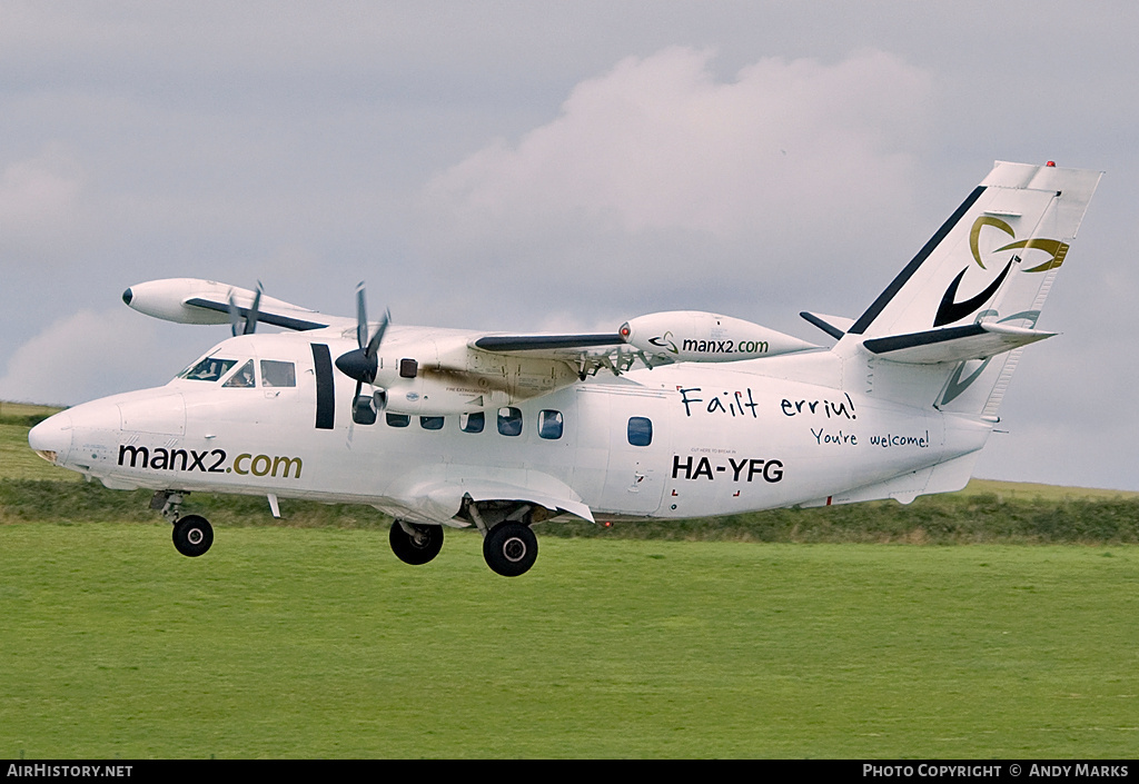 Aircraft Photo of HA-YFG | Let L-410UVP-E9 Turbolet | Manx2 Airlines | AirHistory.net #87436