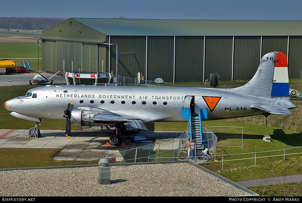 Aircraft Photo of NL-316 | Douglas C-54A Skymaster | Netherlands Government Air Transport | AirHistory.net #87460