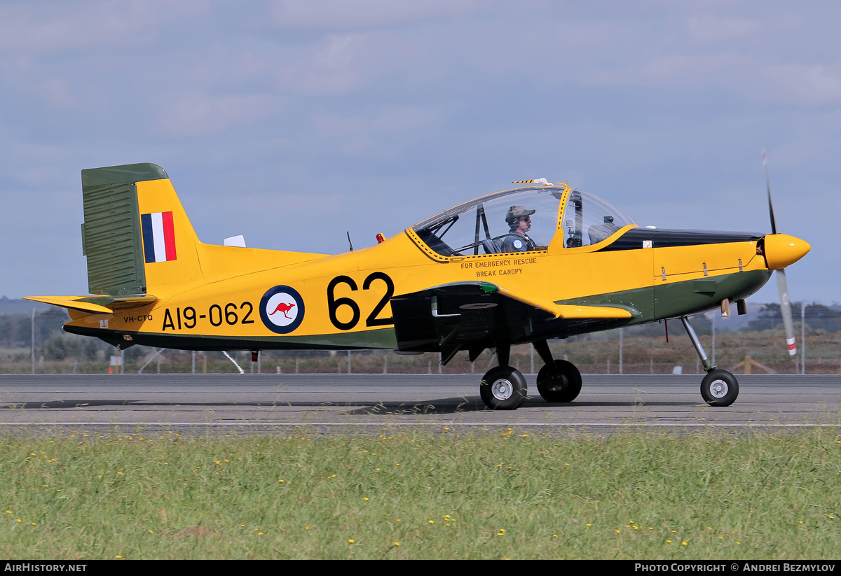 Aircraft Photo of VH-CTQ / A19-062 | New Zealand CT-4A Airtrainer | Australia - Air Force | AirHistory.net #87461