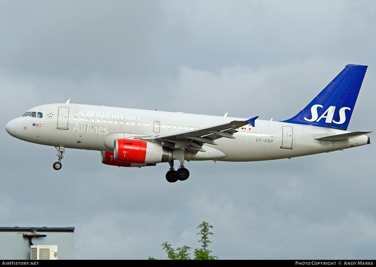 Aircraft Photo of OY-KBP | Airbus A319-132 | Scandinavian Airlines - SAS | AirHistory.net #87467