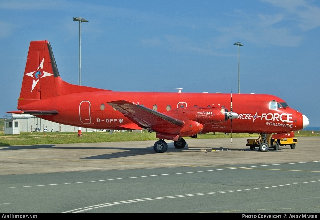 Aircraft Photo of G-OPFW | Hawker Siddeley HS-748 Srs2A/266 | Parcelforce | AirHistory.net #87474