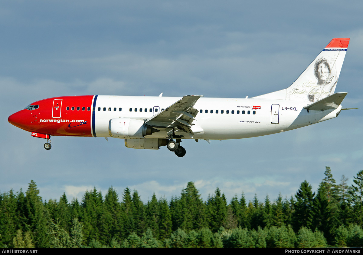Aircraft Photo of LN-KKL | Boeing 737-36N | Norwegian | AirHistory.net #87482