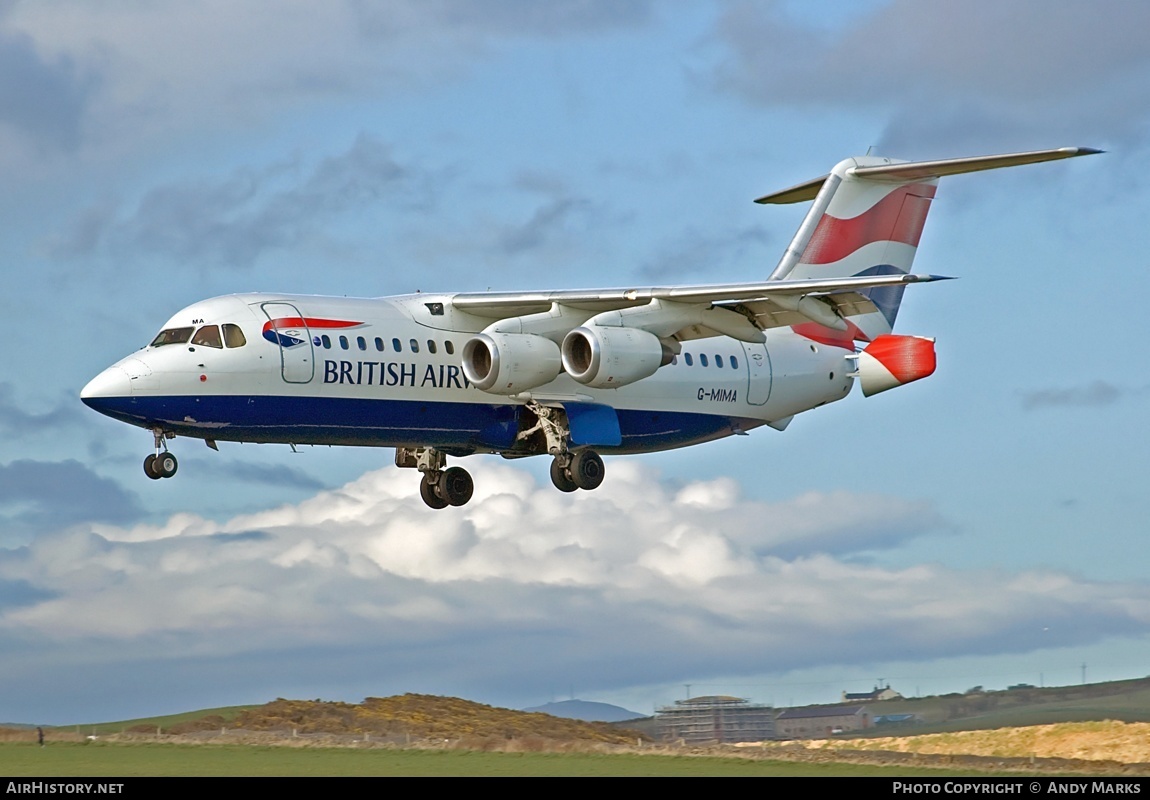 Aircraft Photo of G-MIMA | British Aerospace BAe-146-200 | British Airways CitiExpress | AirHistory.net #87498