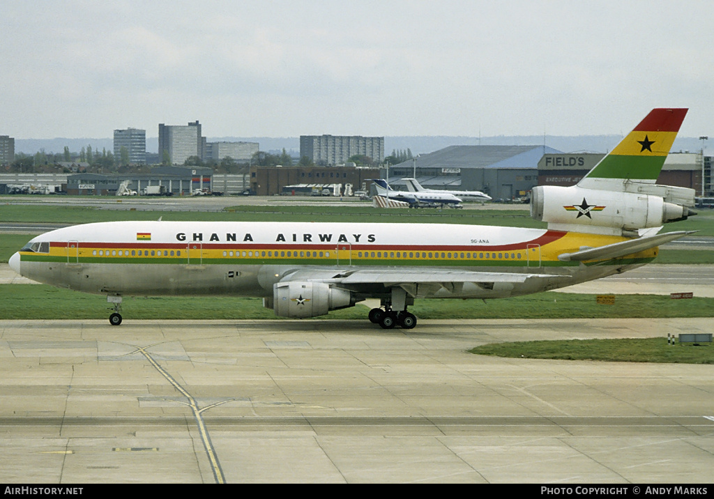 Aircraft Photo of 9G-ANA | McDonnell Douglas DC-10-30 | Ghana Airways | AirHistory.net #87522