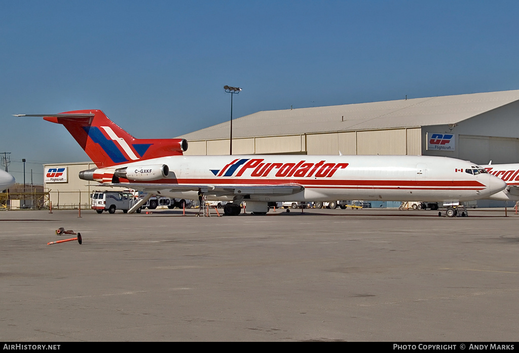 Aircraft Photo of C-GXKF | Boeing 727-243/Adv(F) | Purolator Courier | AirHistory.net #87525