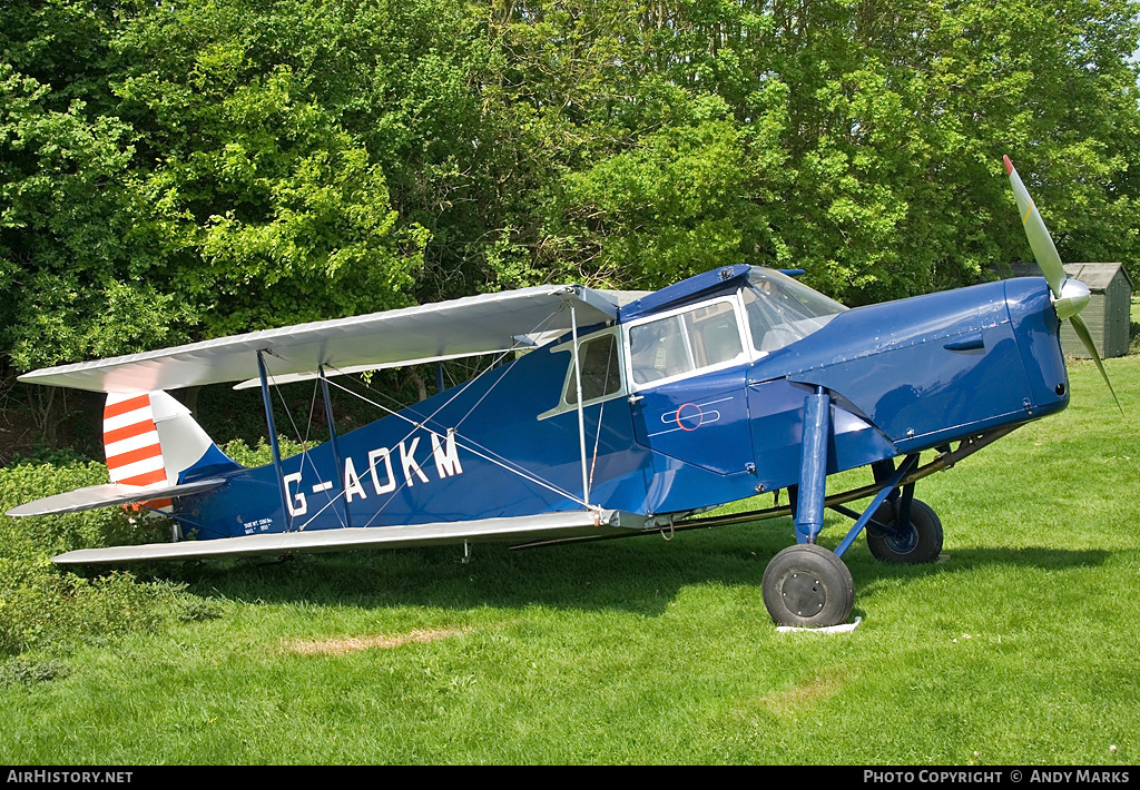 Aircraft Photo of G-ADKM | De Havilland D.H. 87B Hornet Moth | AirHistory.net #87533