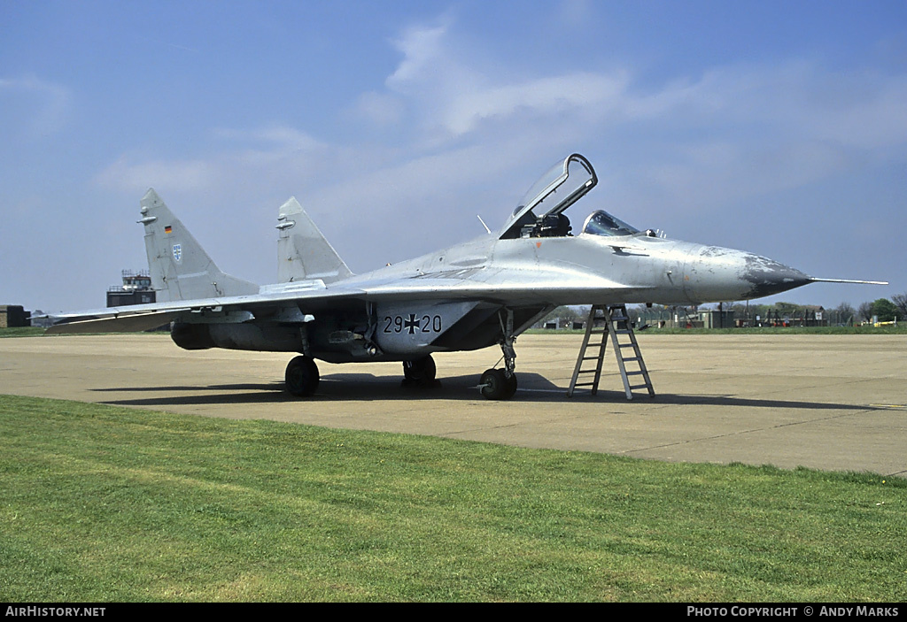 Aircraft Photo of 2920 | Mikoyan-Gurevich MiG-29G (9-12A) | Germany - Air Force | AirHistory.net #87584