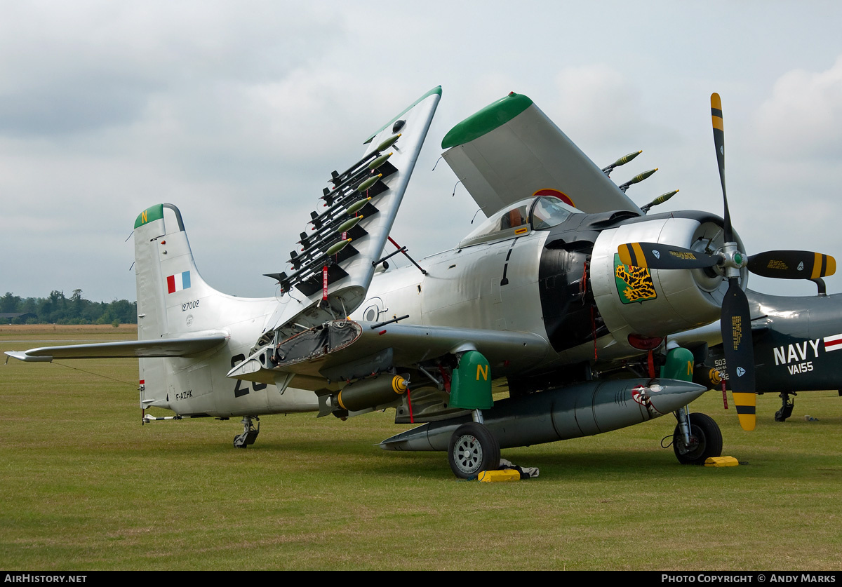 Aircraft Photo of F-AZHK / 127002 | Douglas A-1D Skyraider (AD-4NA) | France - Air Force | AirHistory.net #87587