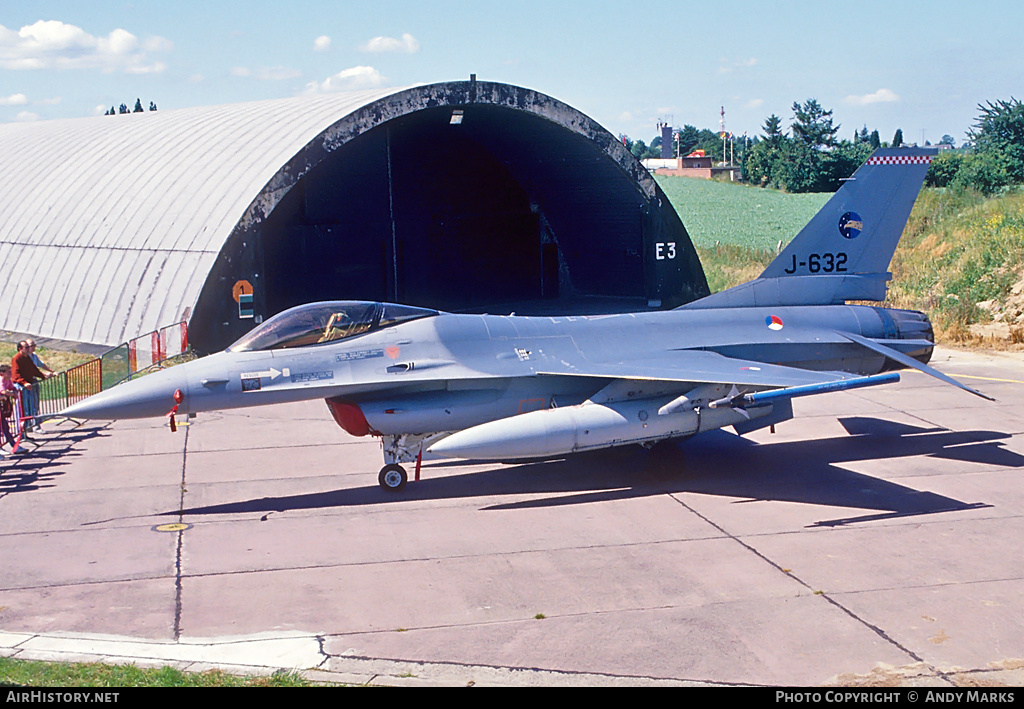 Aircraft Photo of J-632 | General Dynamics F-16A(R) Fighting Falcon | Netherlands - Air Force | AirHistory.net #87592